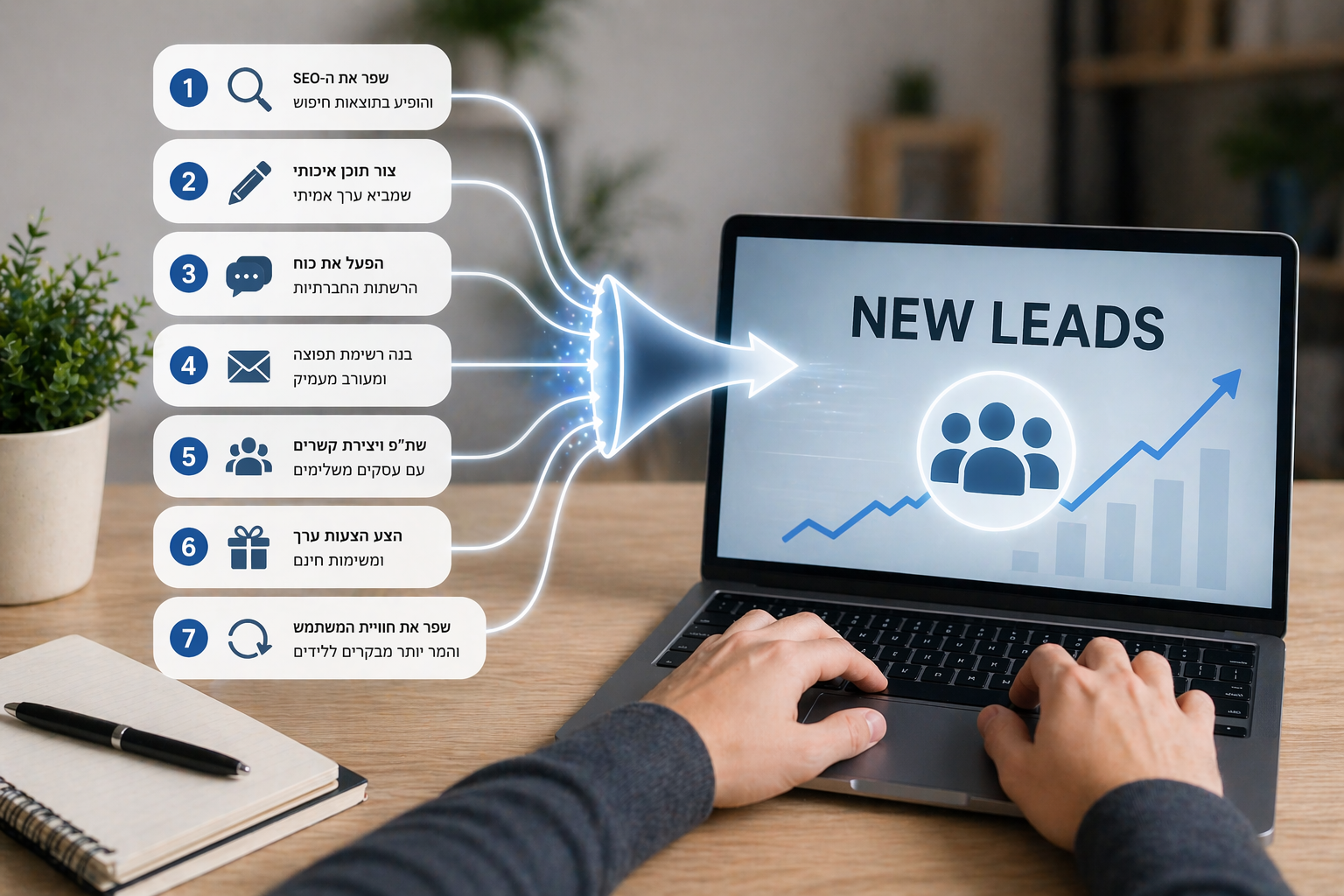 7 דרכים להגדיל לידים